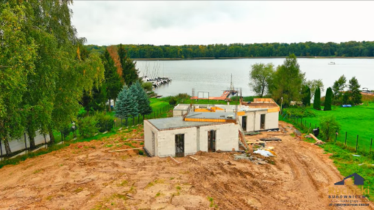 Stanica żeglarska w Szałkowie – realizacja z lotu ptaka